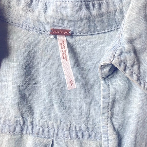 Free people- denim pullover - Picture 3 of 11